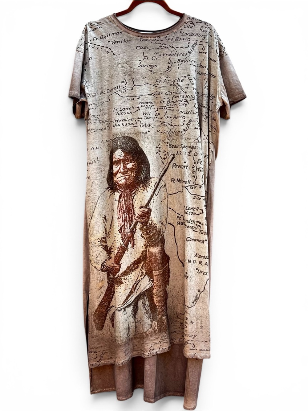 Geronimo Oversized Maxi Cotton Boho Tee Dress